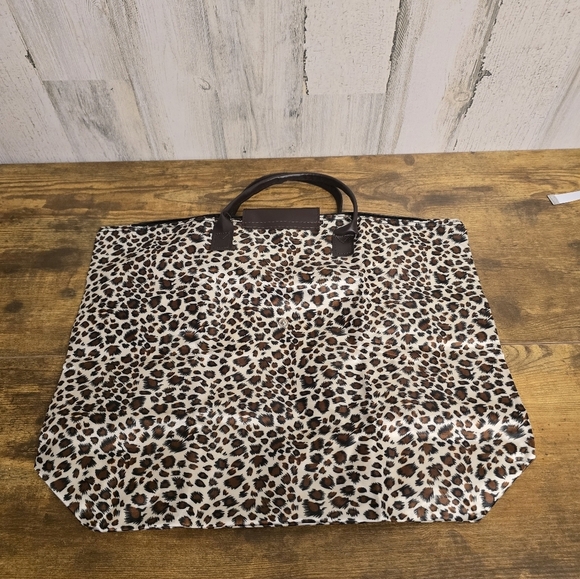 Foldable travel Leopard tote bag unbranded - Picture 6 of 10